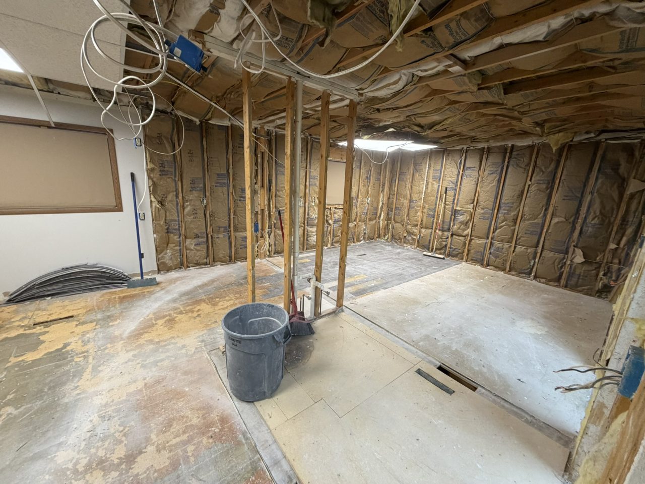 Picture of bathroom+kitchen prior to project